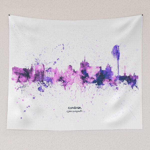 Item preview, Geneva Switzerland Skyline designed and sold by ArtPrints.