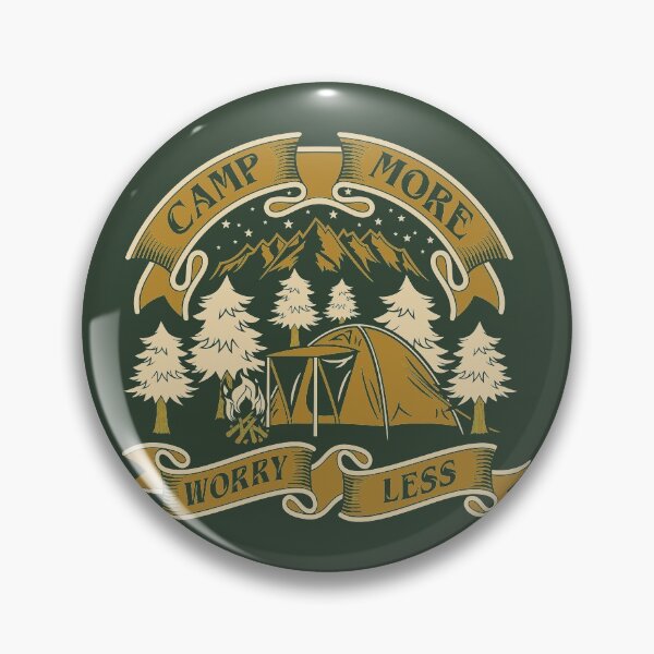 Item preview, Camp More Worry Less designed and sold by ZodesignArt.
