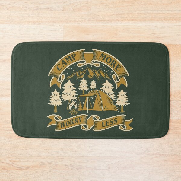 Item preview, Camp More Worry Less designed and sold by ZodesignArt.