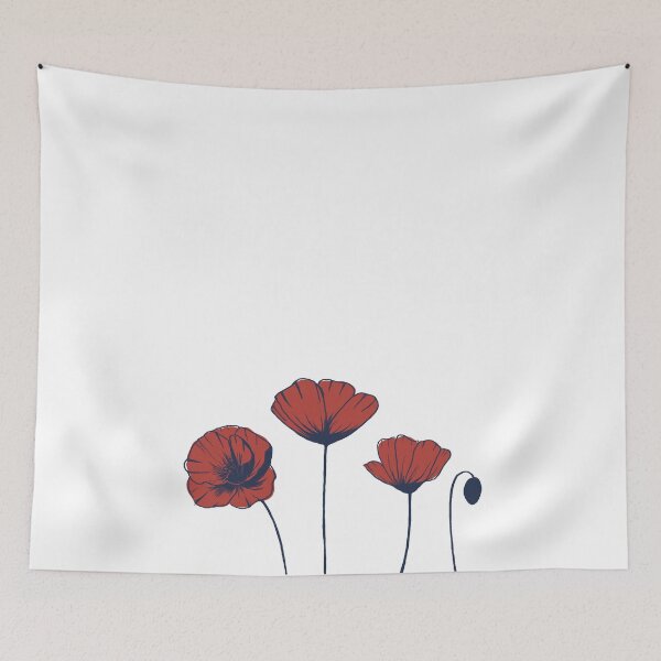 Aperçu de l'œuvre Coquelicots rouges créée et vendue par . l i m o n a d e . c r e a t i o n s ..
