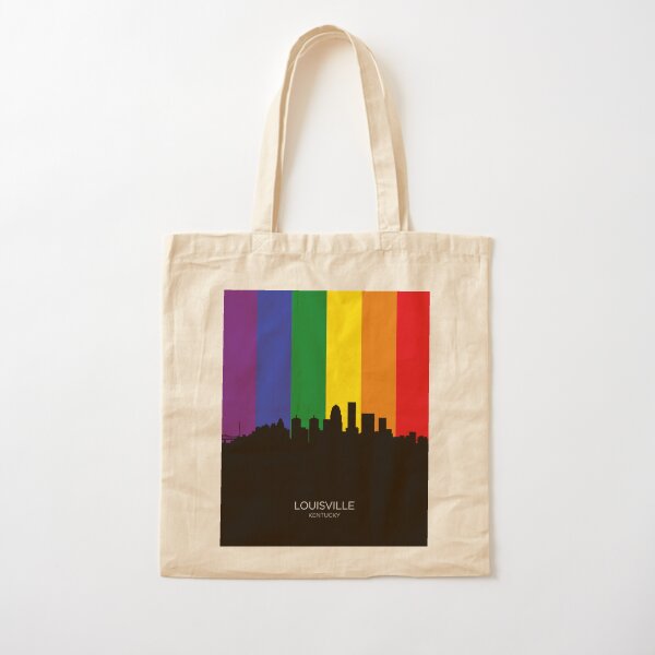 Louisville Kentucky City Skyline Tote Bag by Michael Tompsett