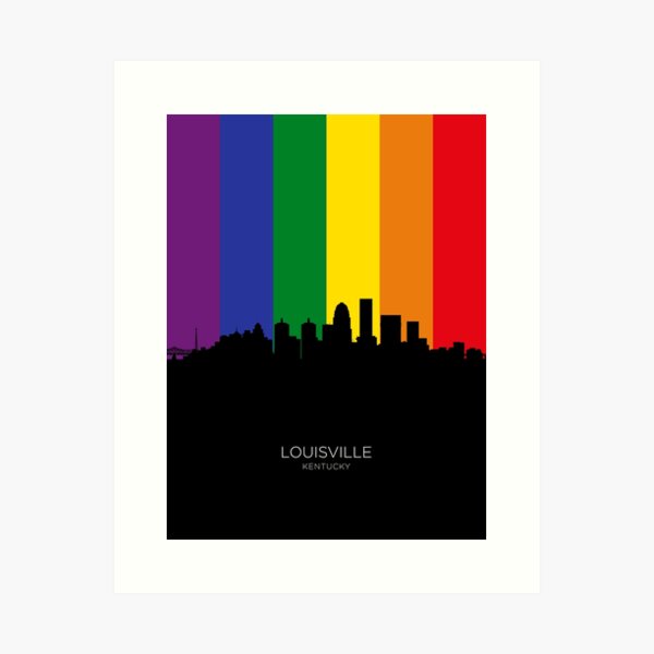Item preview, Louisville Kentucky City Skyline designed and sold by ArtPrints.