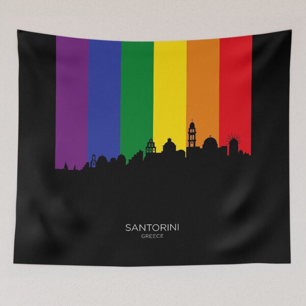 Item preview, Santorini Skyline designed and sold by ArtPrints.