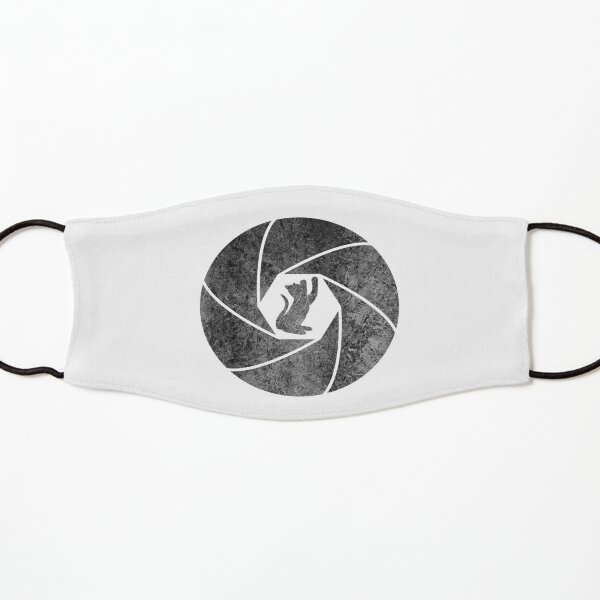 Black cat camera lens lense photographer Kids Mask
