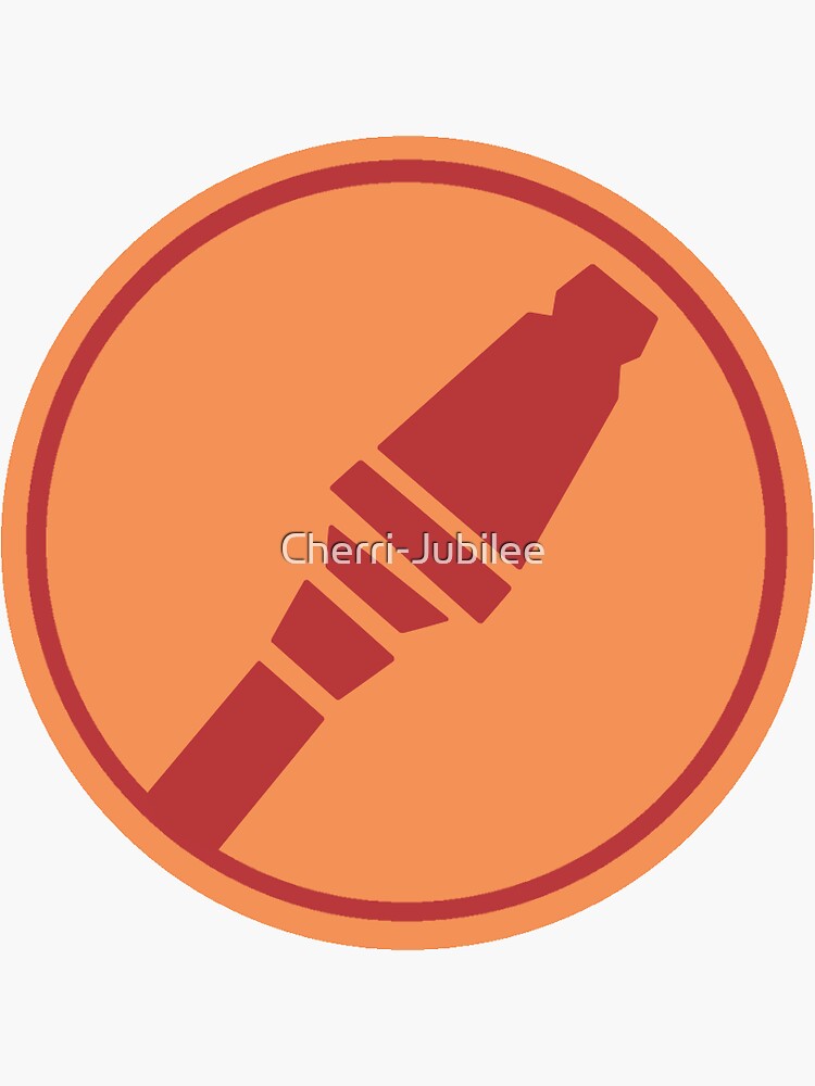 Team Fortress 2 Soldier Symbol Red Sticker For Sale By Cherri Jubilee Redbubble 0093