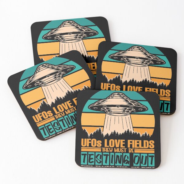 Item preview, UFOs Love Fields Testing their Tractor beam shirt designed and sold by Grinover.