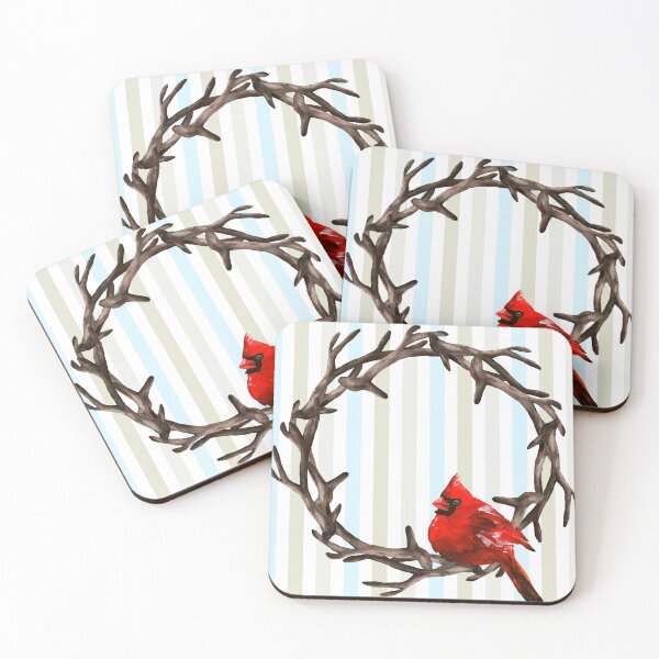 Item preview, Christmas wreath with red cardinal  designed and sold by anna0711.