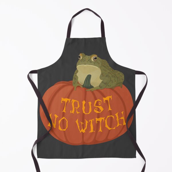 Item preview, Halloween trust no witch enchanted toad on a pumpkin designed and sold by Tefra.