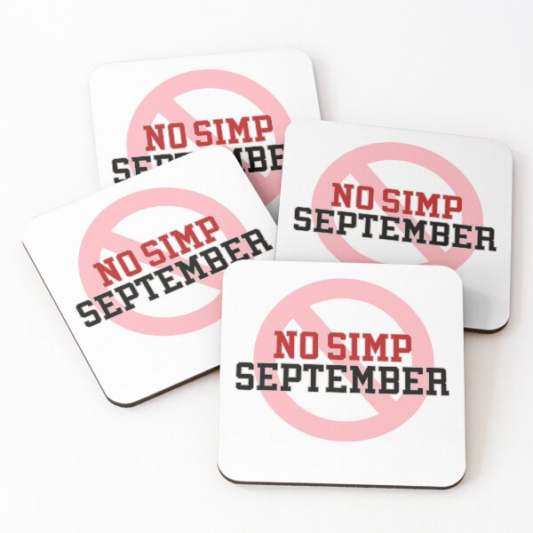 Item preview, No Simp September meme designed and sold by WhataCuteTee.