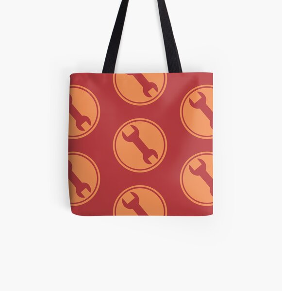 Team Fortress 2 Engineer Symbol Red Tote Bag For Sale By Cherri Jubilee Redbubble 2012