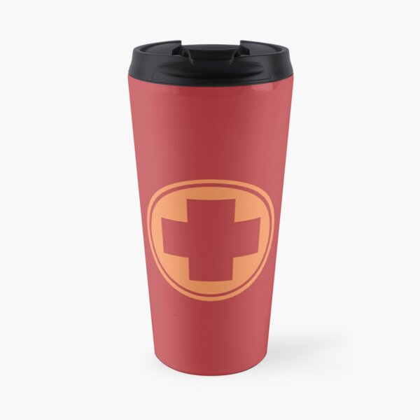 Team Fortress 2 Medic symbol (RED) Travel Coffee Mug