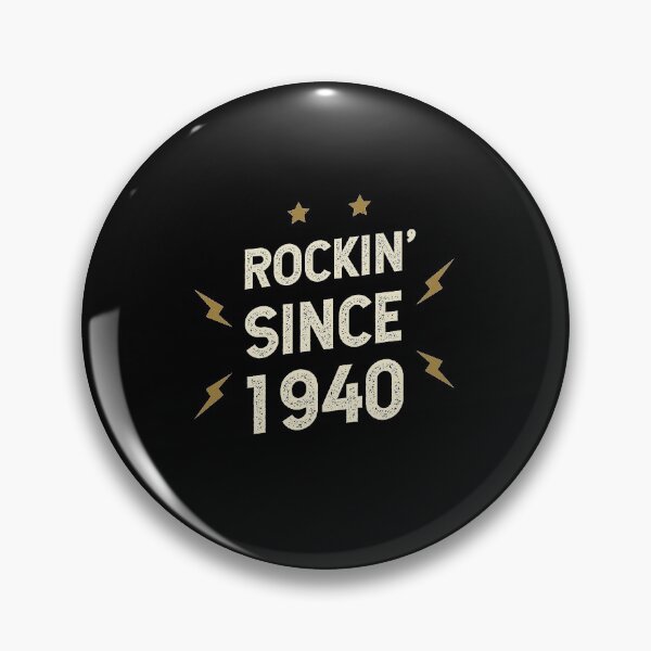 Item preview, Gift for 80 Year Old: Classic Rock 1940 80th Birthday designed and sold by DiogoCalheiros.