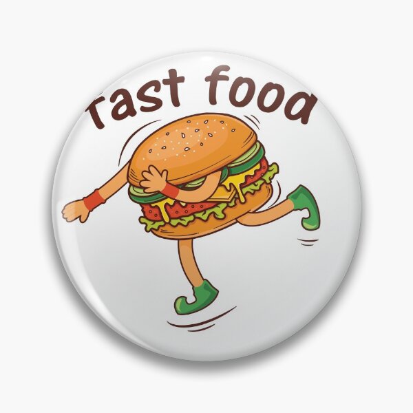 Artikelvorschau, Fast Food, der lustige Burger, der läuft entworfen und verkauft von Delicious Design ⭐⭐⭐⭐⭐.