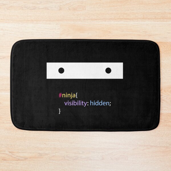 Item preview, Ninja CSS  - Funny Programming Jokes - Dark Color designed and sold by Programming Jokes.