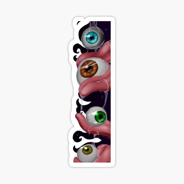 Licking eyeballs ~ Sticker