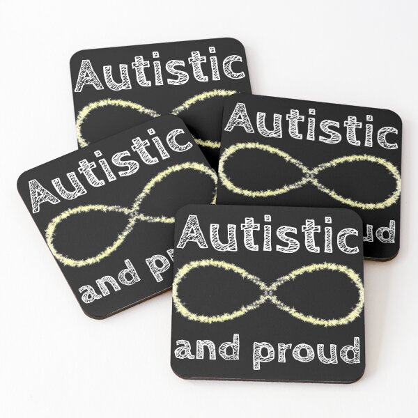 Item preview, Autistic and Proud golden infinity design designed and sold by AIM-USA.