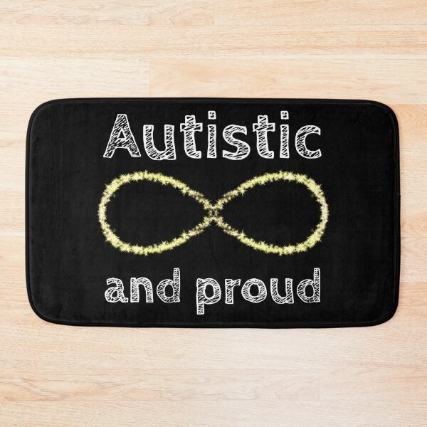 Item preview, Autistic and Proud golden infinity design designed and sold by AIM-USA.