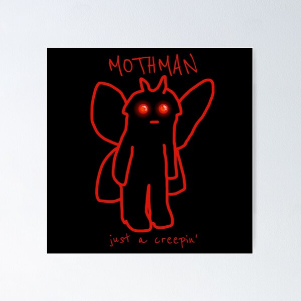 Item preview, Just a Creepin’ Mothman designed and sold by kileylee.