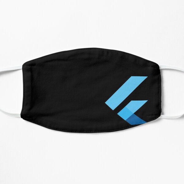 Flutter Mask Official. Only with one Logo: Model 2 Flat Mask