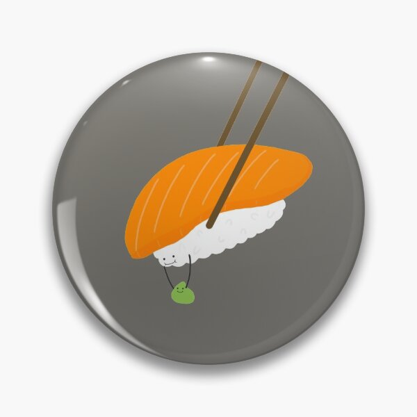 Item preview, Sushi and Wasabi Cute Kawaii Simple Sashimi Salmon Japanese Food Gift Logo T Shirt  designed and sold by Marinaaa010.