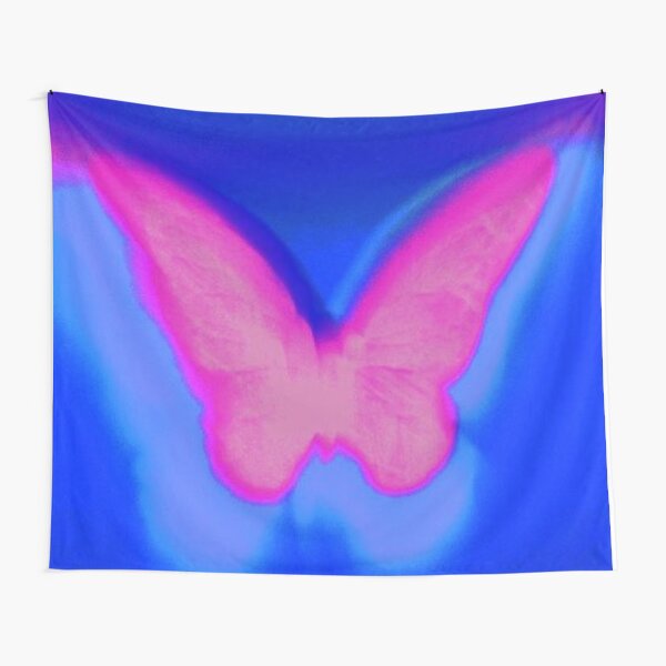 y2k butterfly pink Tapestry