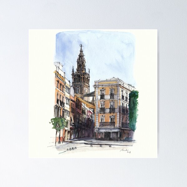 Artikelvorschau, Giralda, Sevilla entworfen und verkauft von Papelylienzo.