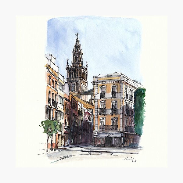 Artikelvorschau, Giralda, Sevilla entworfen und verkauft von Papelylienzo.