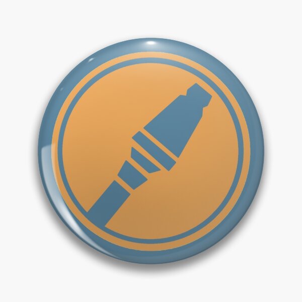 Team Fortress 2 Soldier Symbol Blu Pin For Sale By Cherri Jubilee Redbubble 7610