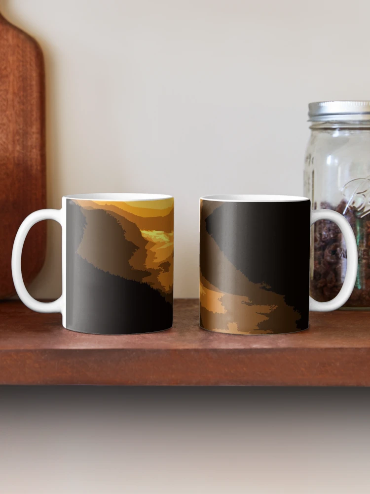 Thumbnail 2 of 6, Coffee Mug, Abstract High Contrast Sunset designed and sold by AbstractIdeas.