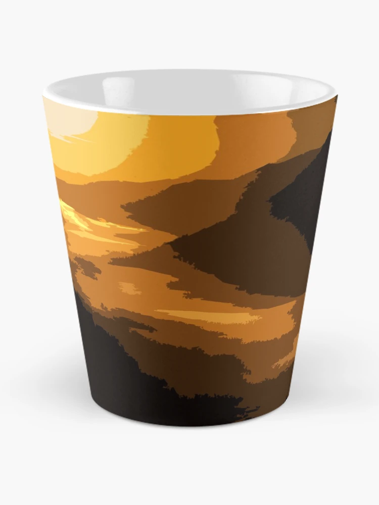 Thumbnail 2 of 4, Coffee Mug, Abstract High Contrast Sunset designed and sold by AbstractIdeas.