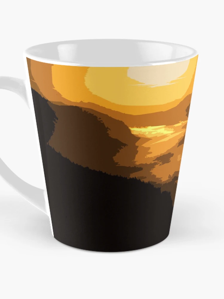 Thumbnail 3 of 4, Coffee Mug, Abstract High Contrast Sunset designed and sold by AbstractIdeas.
