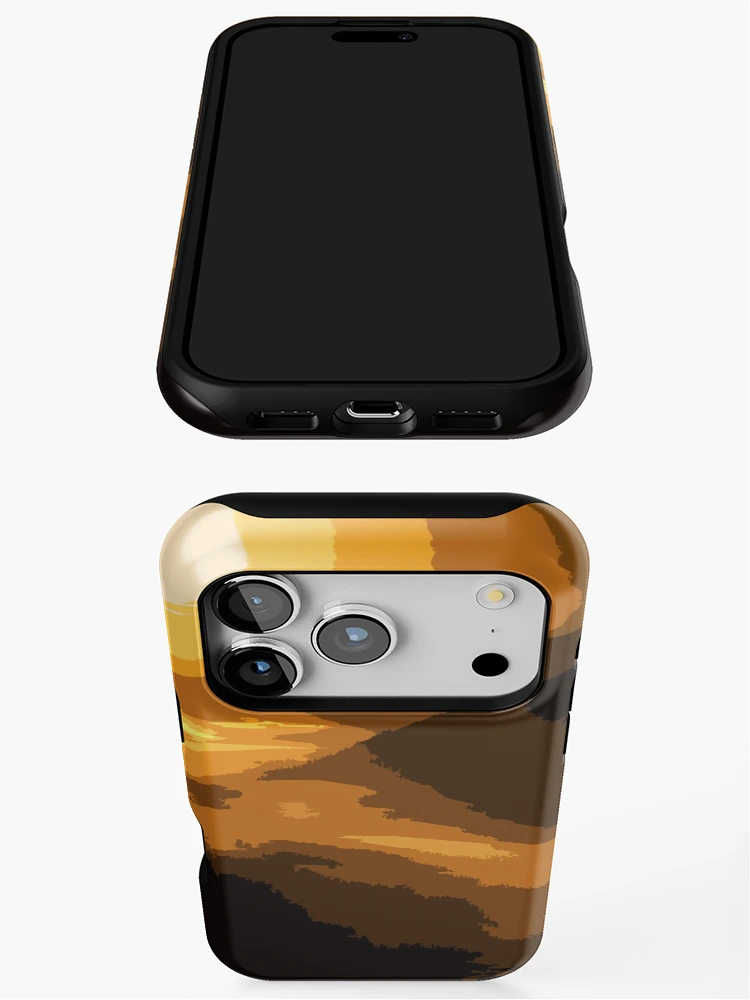 Thumbnail 3 of 4, iPhone Case, Abstract High Contrast Sunset designed and sold by AbstractIdeas.
