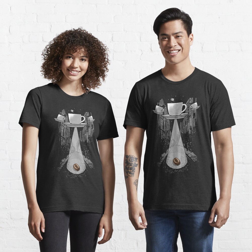 Cup of Coffee with coffee beans Design Essential T-Shirt