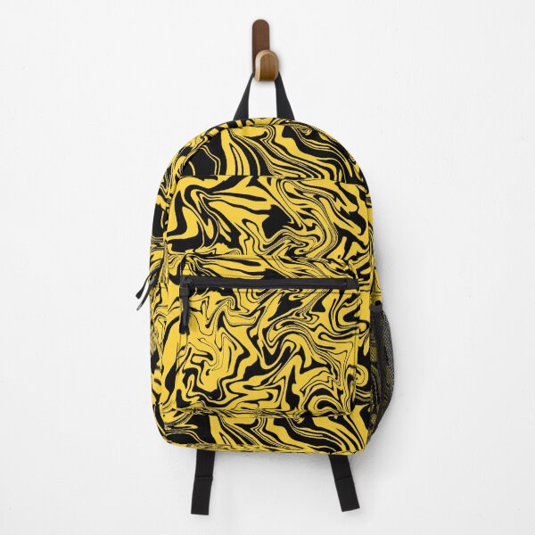 Item preview, Black And Yellow marble swirl designed and sold by Cosmic Detour .