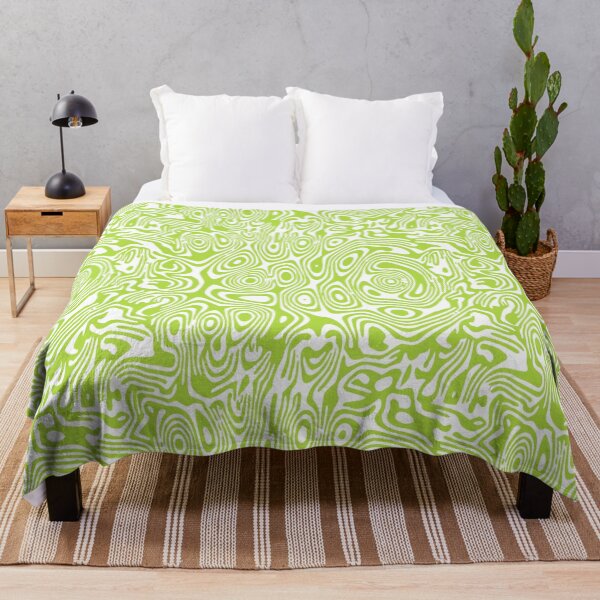 Item preview, Lime Green Abstract Zebra Swirls Pattern (White BG) designed and sold by everything4eva.