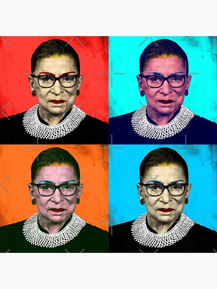 Ruth Bader Ginsburg Rbg Pop Art Andy Warhol Style Photographic Print For Sale By Johnta17 7996