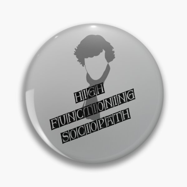 Item preview, Sherlock Quotes High Functioning Sociopath 221B Baker St. British Detective Vintage Literary Gifts designed and sold by TopTeeShop.