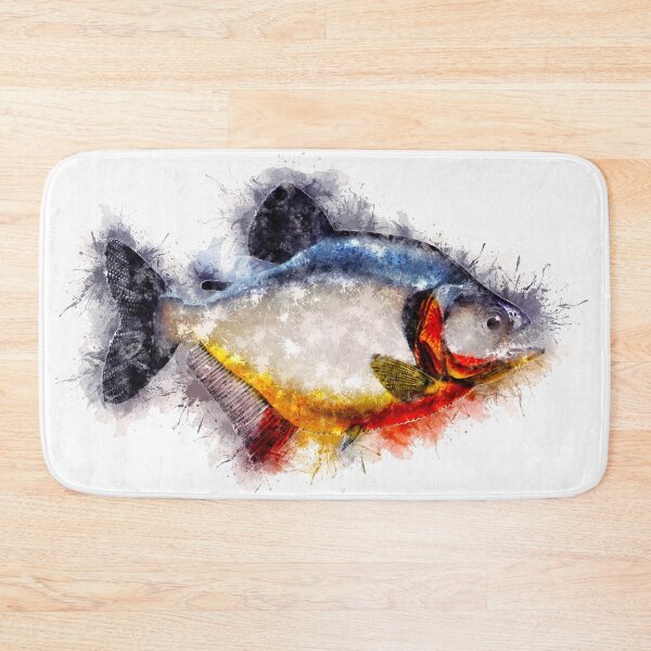 Item preview, Red Bellied PIRANHA Watercolor Art for the Fishing Lovers and Anglers / Gifts for Fisherman designed and sold by Naumovski.