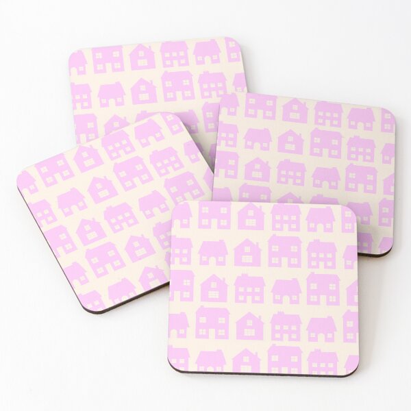 Item preview, Little Scandi Houses in Pink designed and sold by The Wellington Boot.