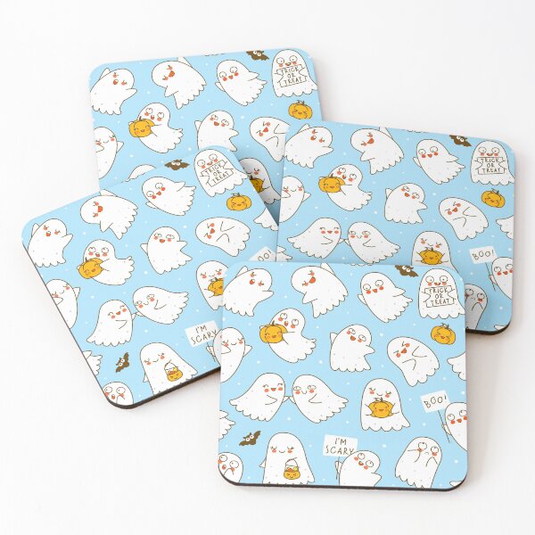 Item preview, Cute funny ghosts celebrate Halloween designed and sold by huhli13.