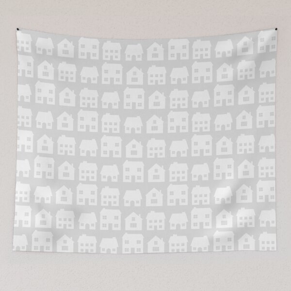 Item preview, Little Scandi Houses in Gray designed and sold by The Wellington Boot.
