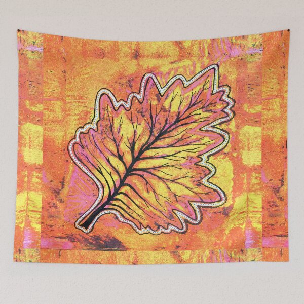 Item preview, Autum Leaf Monoprint with Ink in Original Colour  designed and sold by Heatherian.
