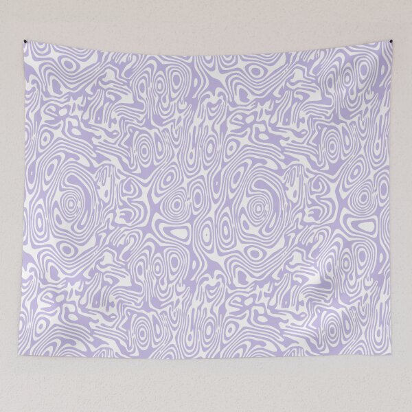 Item preview, Purple Abstract Zebra Swirls Pattern (White BG) designed and sold by everything4eva.
