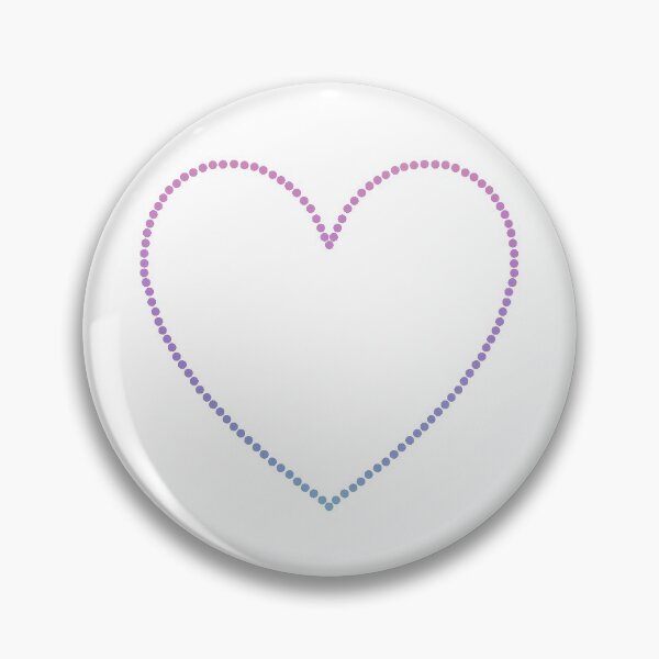 Item preview, Pink/Blue Dots in Heart Outline designed and sold by Designs-by-KC.