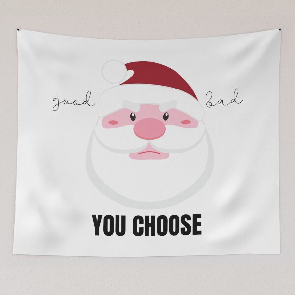 Item preview, Grumpy Santa Claus Good or Bad? You Choose designed and sold by Nathalie Aynié.