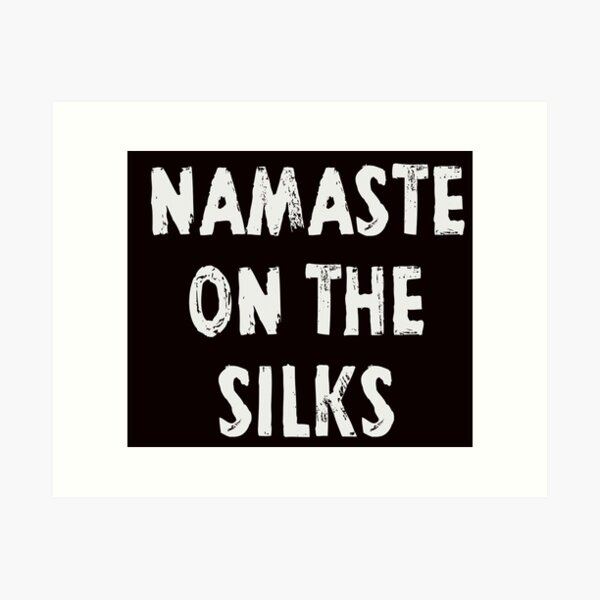 Item preview, Namaste On The Silks, Aerialist T-shirt, Aerialist Shirt, Aerialist T-shirt Gift, Funny Aerialist  gift designed and sold by Aerial Addicts.