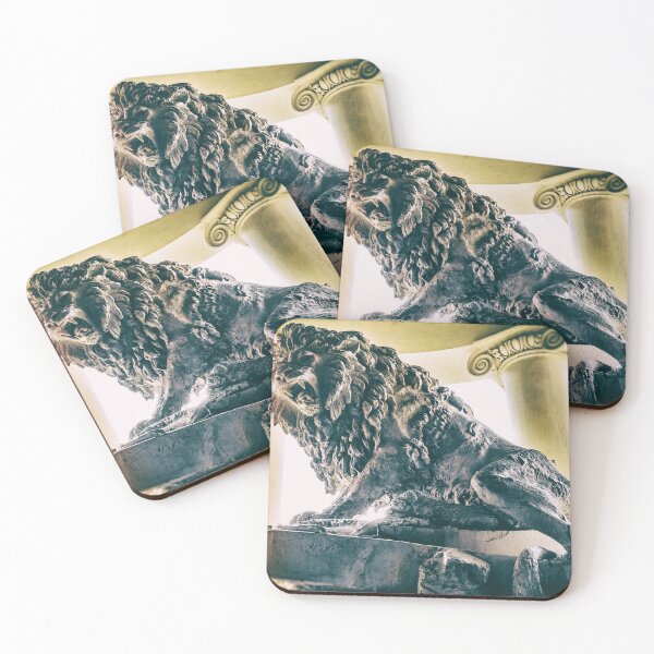 Item preview, gladiators den lion statue vintage background designed and sold by fineartitalia.