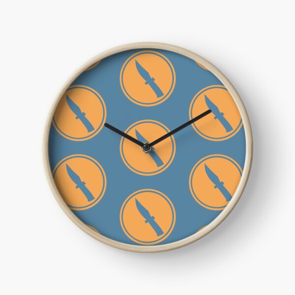 Team Fortress 2 Spy Symbol Blu Clock For Sale By Cherri Jubilee Redbubble 2869