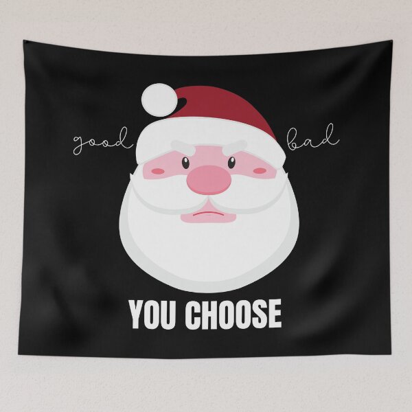Item preview, Grumpy Santa Claus Good or Bad? You Choose designed and sold by Nathalie Aynié.