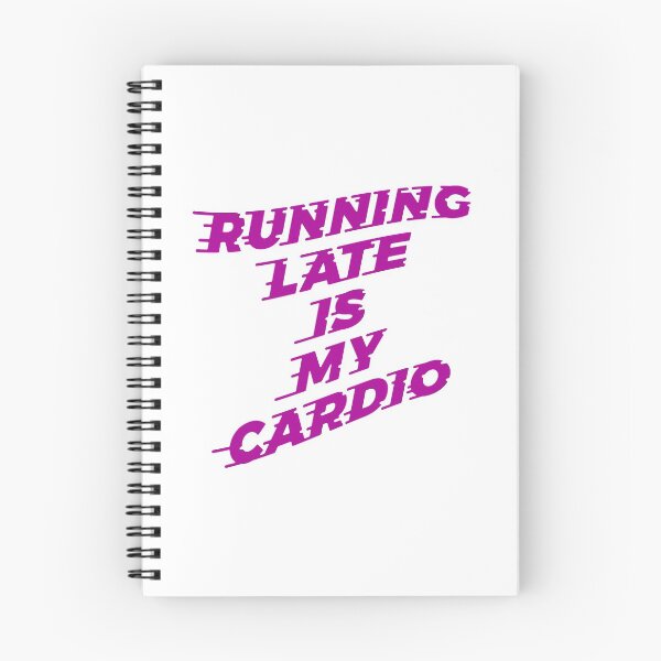 Item preview, Running Late Is My Cardio with Speed Lines designed and sold by ClickForMore.